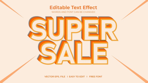 Effet de texte super vente