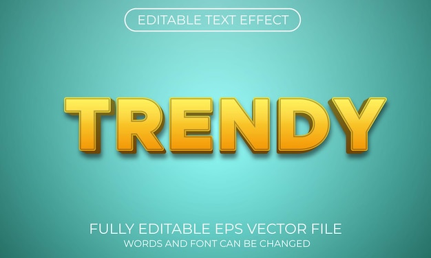 Effet de texte tendance