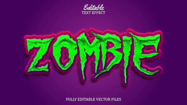 Effet de texte sur le thème Zombie
