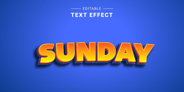 Effet de texte de typographie de lettrage 3d