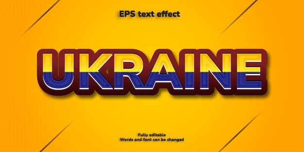 Effet de texte ukrainien