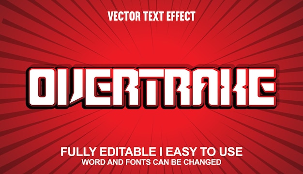 Effet de texte vectoriel 3D entièrement modifiable sur Traxe