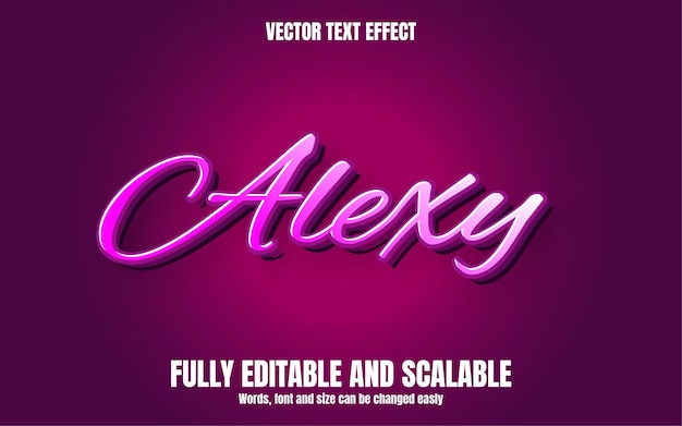 Effet De Texte Vectoriel Alexy