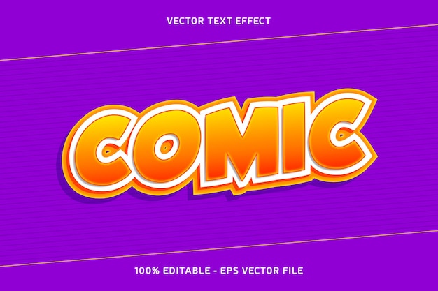 Effet de texte vectoriel comique
