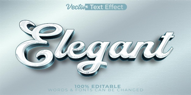 Vecteur effet de texte vectoriel élégant alphabet modifiable luxe moderne italique