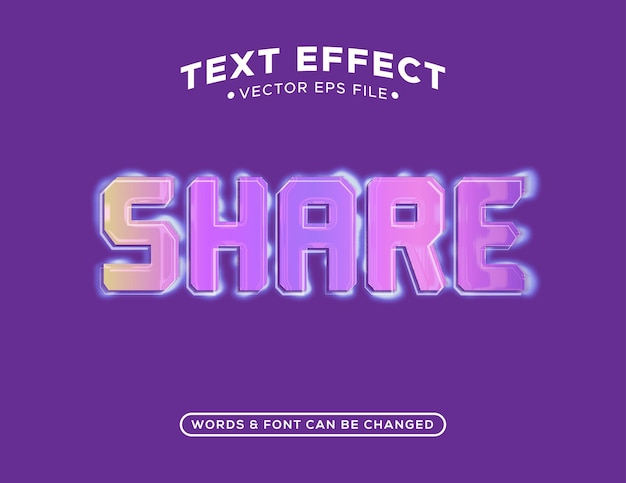 Effet de texte vectoriel entièrement modifiable