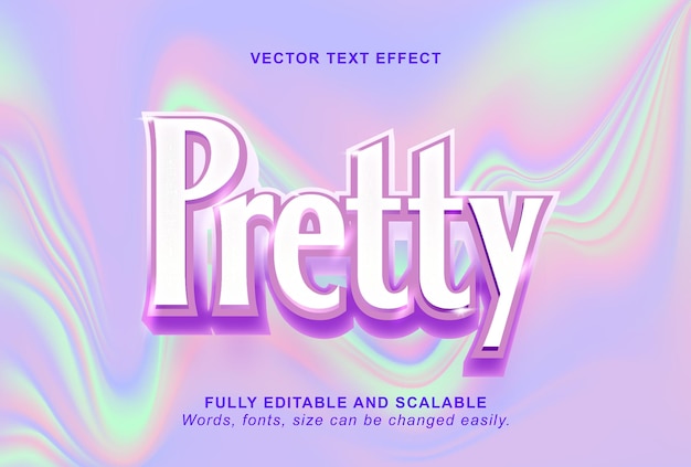 L'effet de texte vectoriel est très beau.