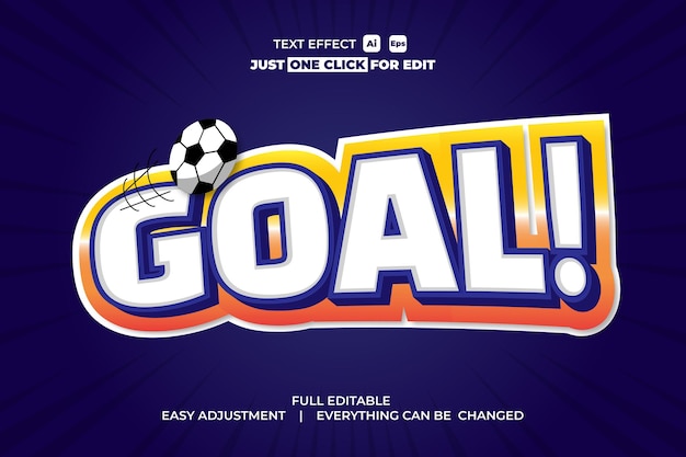 Effet de texte vectoriel d'événement sportif modifiable