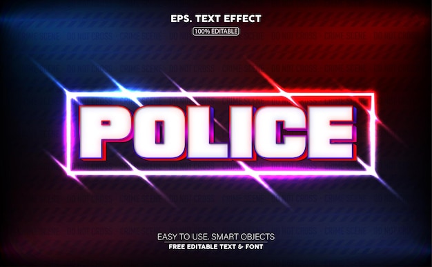 Effet De Texte Vectoriel Modifiable De La Police