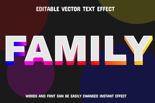 Effet De Texte Vectoriel Modifiable