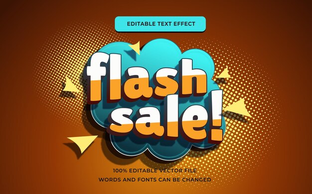 Effet De Texte De Vente Flash Modifiable