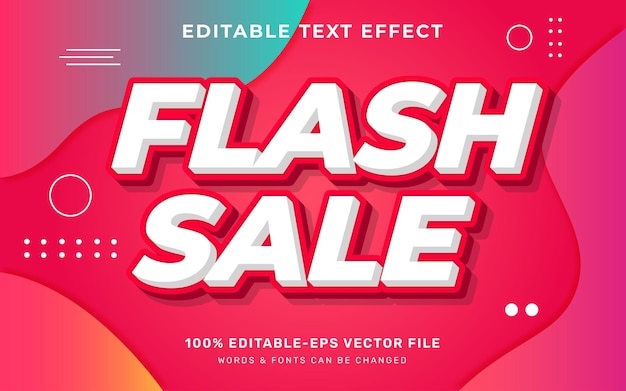 Effet De Texte De Vente Flash