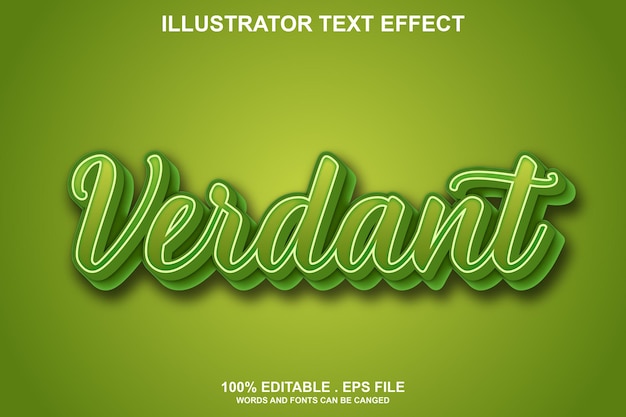 effet de texte verdoyant modifiable