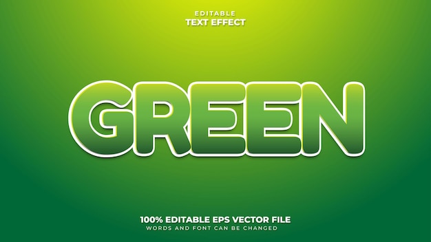 Effet De Texte Vert