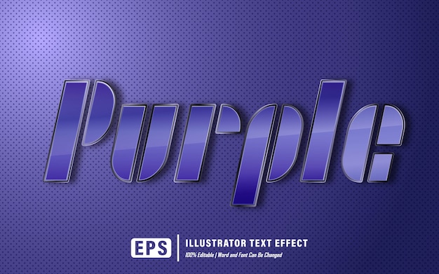 Effet de texte violet - modifiable