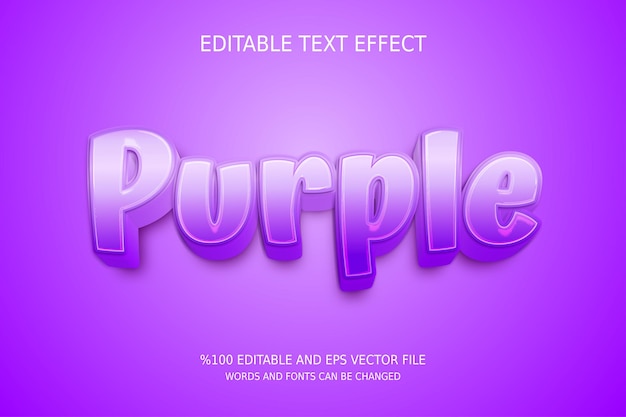 Effet de texte violet modifiable
