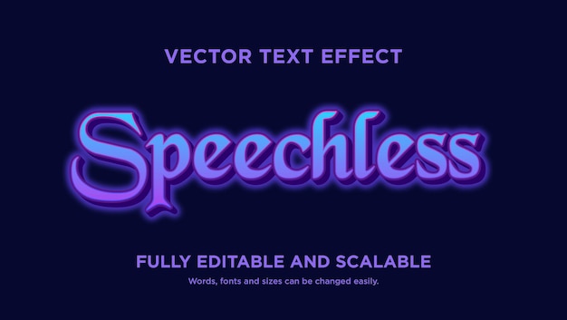 EFFET DE TEXTE VIOLET SANS PAROLE MODIFIABLE