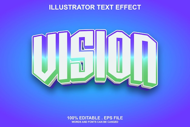 Effet De Texte De Vision Modifiable