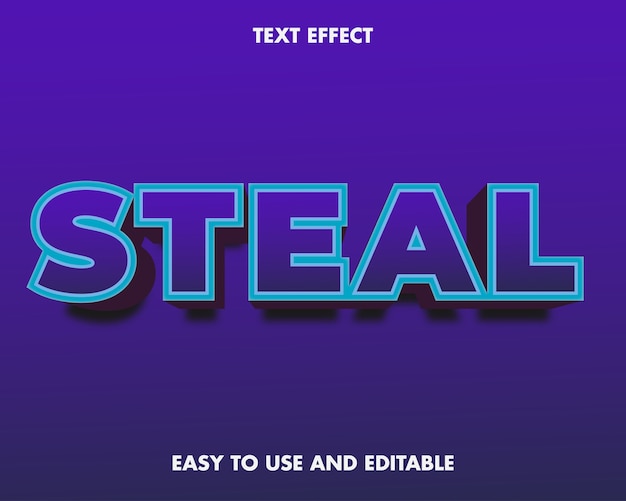Effet de texte - Voler. Style de police modifiable.