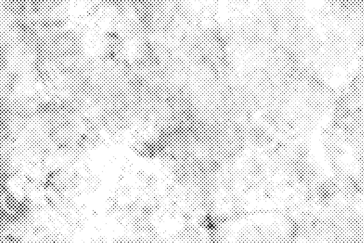 Vecteur effet de texture de points de demi-teinte abstrait noir grunge vector