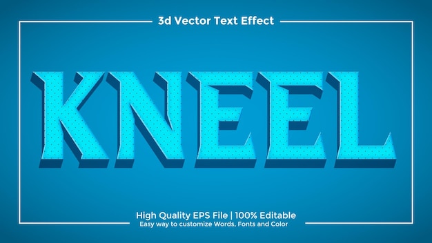 effet de titre de texte 3d vecteur eps entièrement modifiable de haute qualité