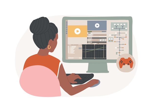 Effets audio et visuels isolés illustrations vectorielles de dessins animés