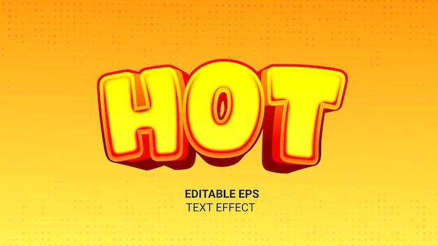 Effets de style de texte 3D Effets de texte super chauds