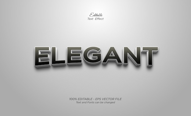 Effets de texte élégants modifiables et styles de police 3D.