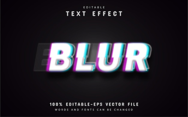 Effets de texte flou