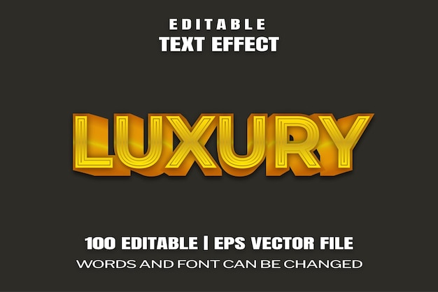 Effets de texte Luxe