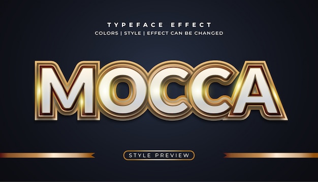 Effets de texte Mocca Gold