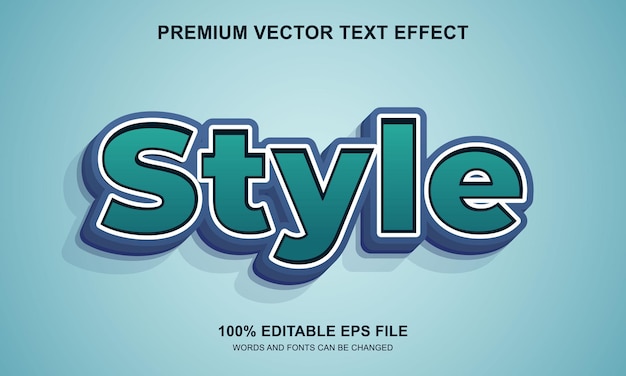 Effets de texte modifiables Effets de texte de style
