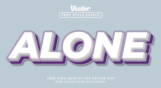 Effets de texte modifiables Texte seul dans un style de couleur moderne et un style en couches