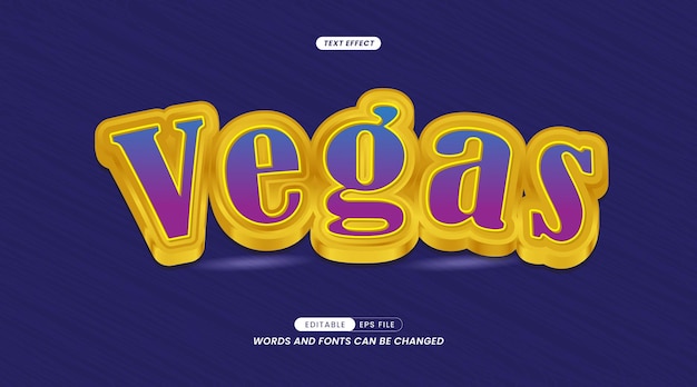 Effets de texte - Slogans de texte Vegas modifiables