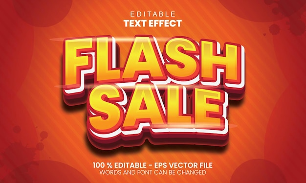 Effets de texte de vente flash