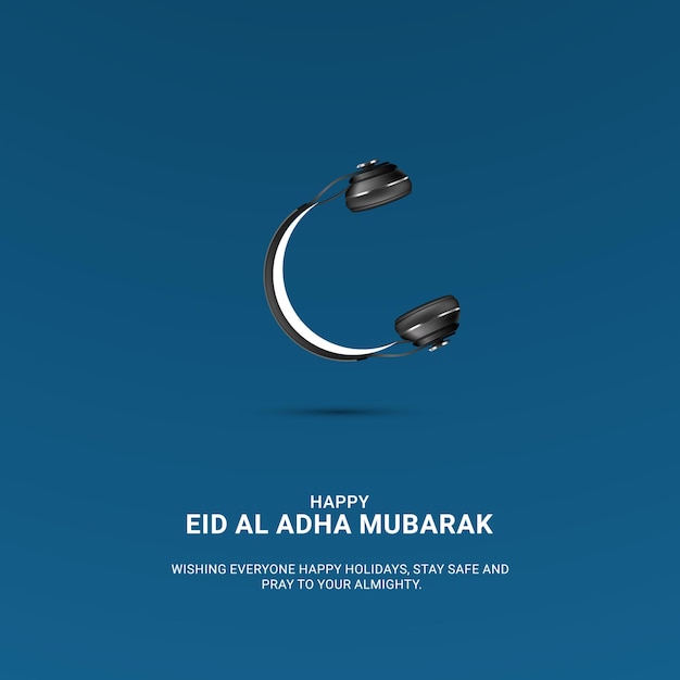 Eid Al Adha Mubarak Annonces créatives pour les médias sociaux