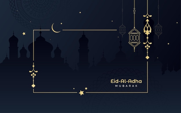 Eidaladha Mubarak Beau Fond Islamique Design Illustration