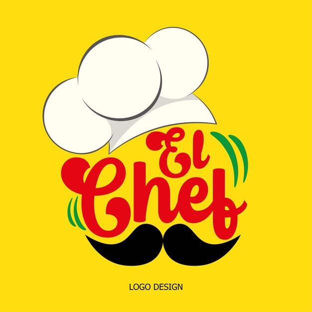 Vecteur el chef logo