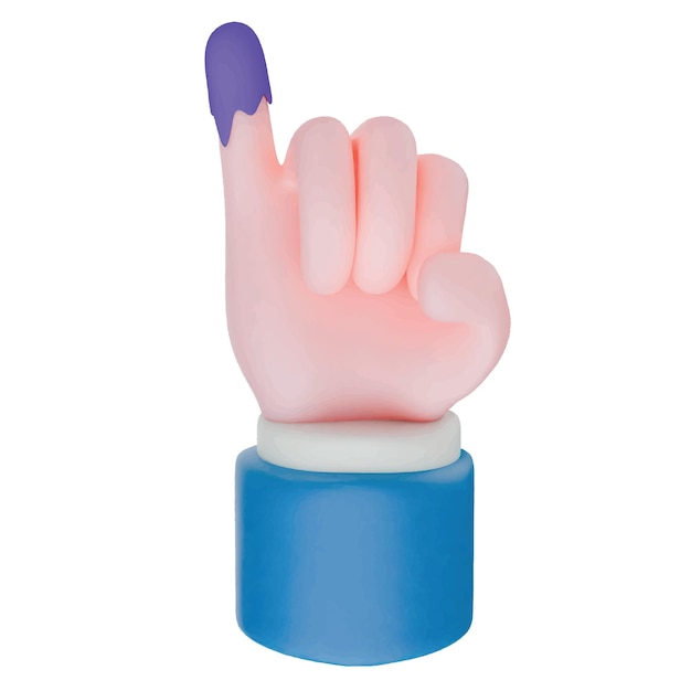 Élection américaine 3D icônes modèle d'illustration clipart