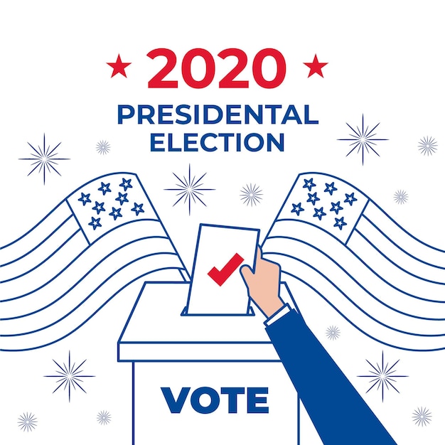 Vecteur Élection présidentielle américaine 2020