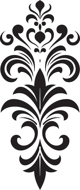 Vecteur l'élégance dans les fleurs icône florale décorative pétales réverie emblème icône design