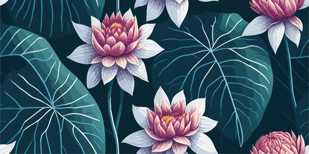 Vecteur Élégance florale vectorielle des motifs de dahlia dessinés à la main dans des détails artistiques