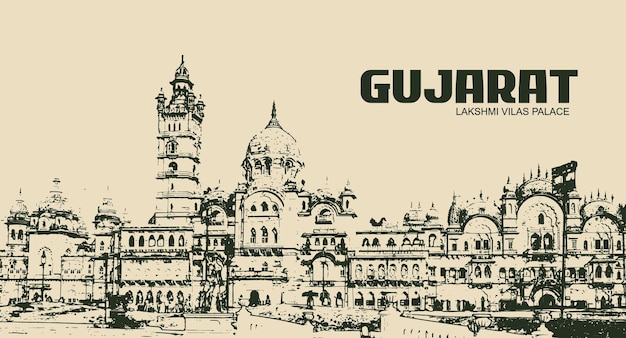 L'élégance Intemporelle De L'art De La Ligne Du Palais Lakshmi Vilas Au Gujarat