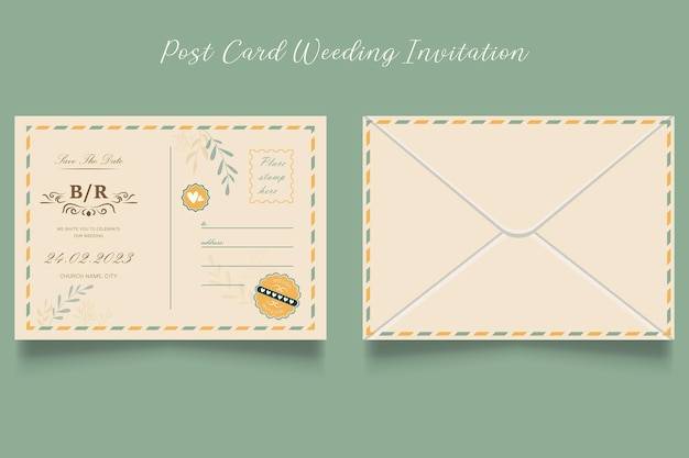 élégante carte d&#39;invitation de mariage