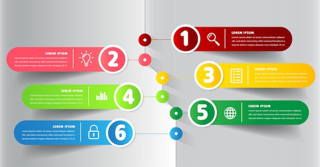 Élément De Bannière D'infographie De Modèle De Zone De Texte Moderne Présentation Web D'étiquette Isolée