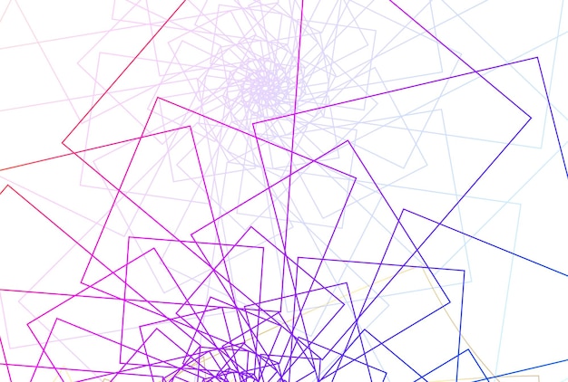 Élément de conception abstrait arc-en-ciel en spirale sur fond blanc de lignes de torsion Illustration vectorielle eps 10 Vagues colorées avec des lignes créées à l'aide de modèles d'outils de fusion pour une présentation polyvalente