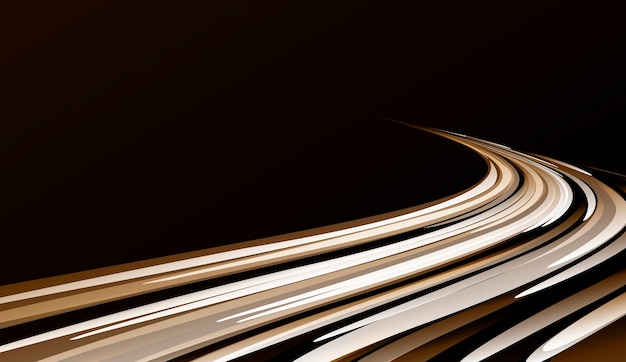 Élément de conception abstraite piste de lumières faite de composition diagonale de lignes droites
