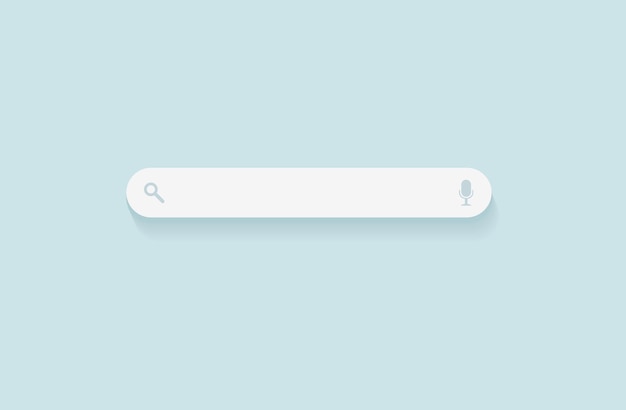 Élément de conception de barre de recherche Barre de recherche pour le navigateur de recherche d'applications mobiles de site Web et d'interface utilisateur