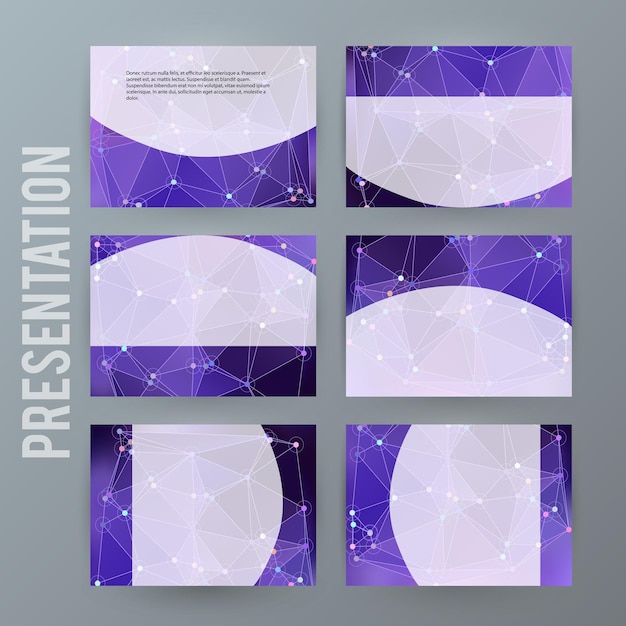 Élément de conception modèle de présentation powerpoint bannière horizontale background06