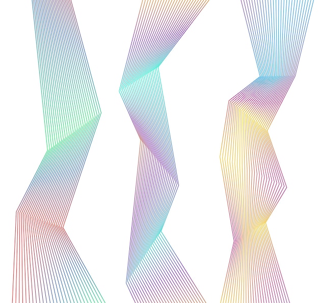 Élément de conception de nombreux effets de structure de lignes brisées03